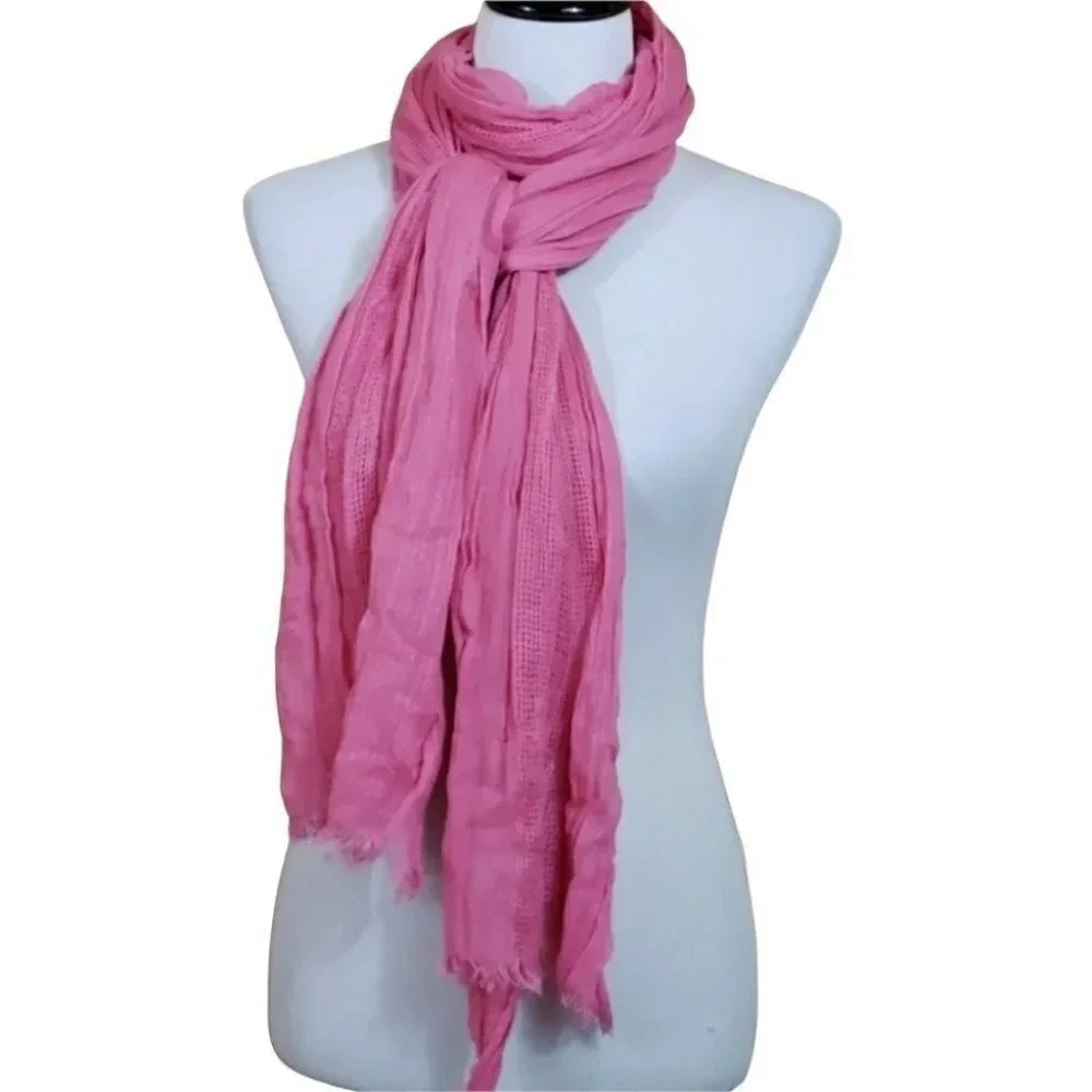Pink sheer scarf/wrap‎